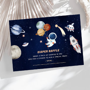 Outer Space Baby Shower Diaper Raffle Ticket Encl Enclosure Card
