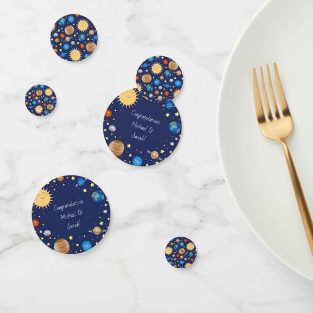 Outer Space Baby Shower Galaxy Universe Stars Confetti (Group)