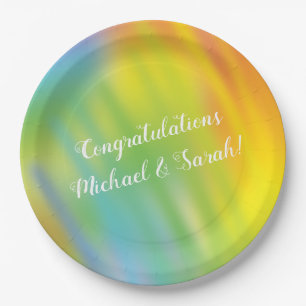 Outer Space Baby Shower Galaxy Universe Stars Paper Plate