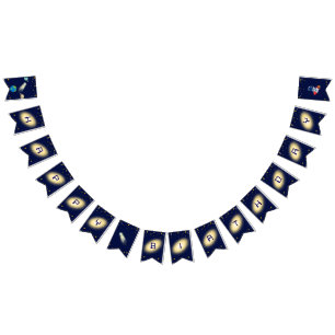 Outer Space Birthday– Astronaut, Rocket & Galaxy Bunting
