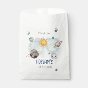 Outer Space Birthday Galaxy Sun Moon Stars Planets Favour Bags