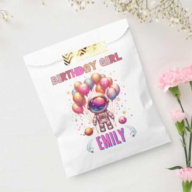 Outer Space Birthday Girl Flight Crew Favour Bags (Sealed)