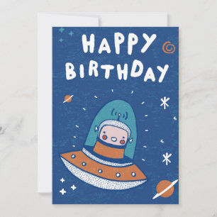 Outer Space Birthday Invitation