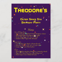 Outer Space Birthday Party