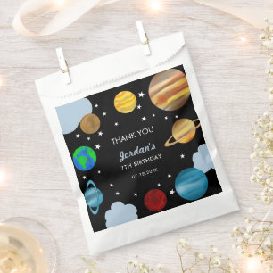 Outer Space Birthday Planets Galaxy Boys Party   Favour Bags