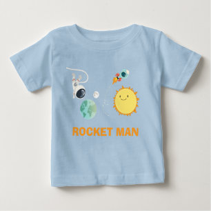 Outer Space Birthday T-shirt Rocket Astronaut