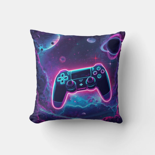 Outer Space Chalkboard Constellation Doodles Kids  Cushion (Front)