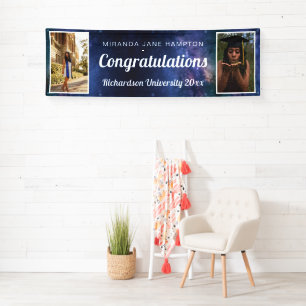 Outer Space Congratulations Graduation Photo Banner