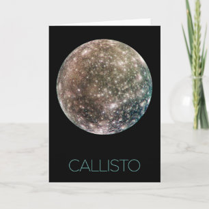 Outer Space, Cosmos, Solar System, Moon Callisto Card