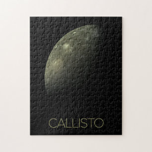 Outer Space, Cosmos, Solar System, Moon Callisto Jigsaw Puzzle