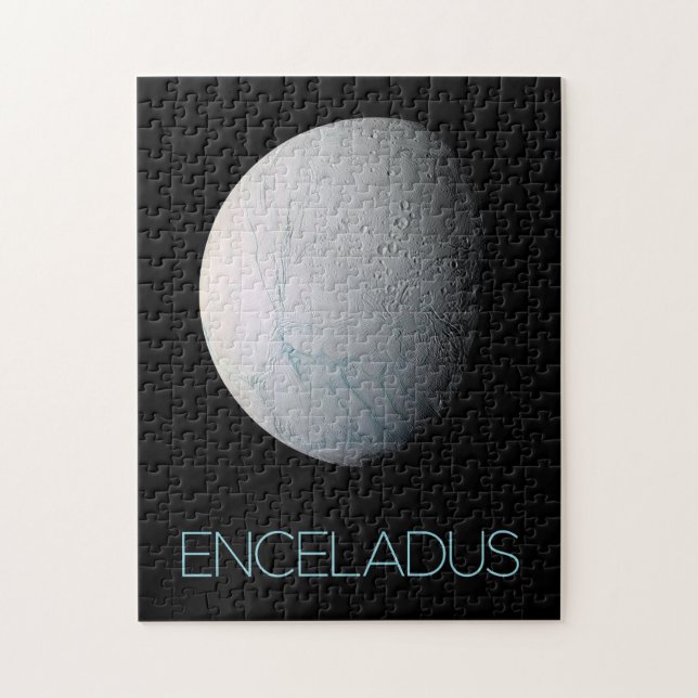 Outer Space, Cosmos, Solar System, Moon Enceladus Jigsaw Puzzle (Vertical)