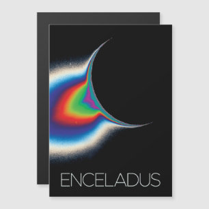 Outer Space, Cosmos, Solar System, Moon Enceladus Magnetic Invitation