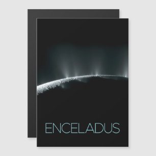 Outer Space, Cosmos, Solar System, Moon Enceladus Magnetic Invitation