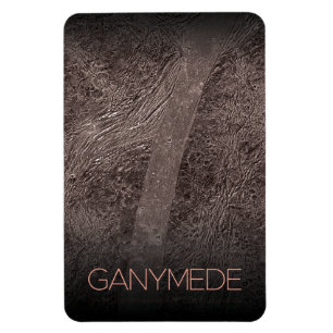 Outer Space, Cosmos, Solar System, Moon Ganymede Magnet