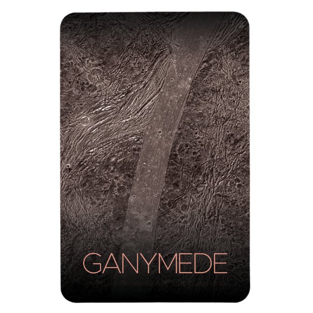Outer Space, Cosmos, Solar System, Moon Ganymede Magnet (Vertical)