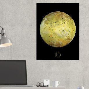 Outer Space, Cosmos, Solar System, Moon IO Foil Prints