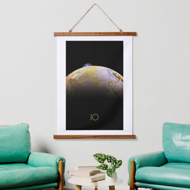 Outer Space, Cosmos, Solar System, Moon IO Hanging Tapestry (Living Room)
