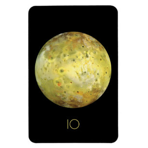 Outer Space, Cosmos, Solar System, Moon IO Magnet