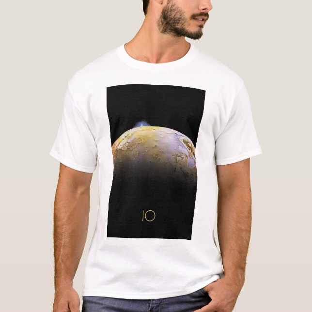 Outer Space, Cosmos, Solar System, Moon IO T-Shirt (Front)