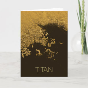 Outer Space, Cosmos, Solar System, Moon Titan Card