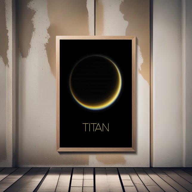 Outer Space, Cosmos, Solar System, Moon Titan Photo Print (Creator Uploaded)