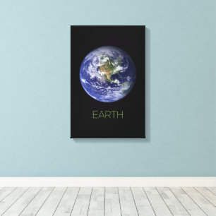 Outer Space, Cosmos, Solar System, Planet Earth Canvas Print