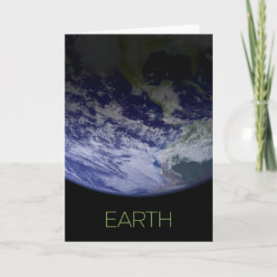 Outer Space, Cosmos, Solar System, Planet Earth Card