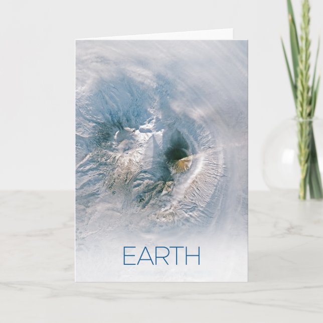 Outer Space, Cosmos, Solar System, Planet Earth Card (Front)