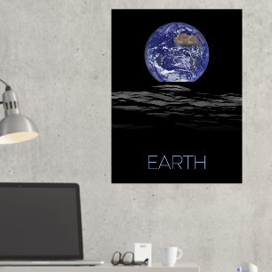 Outer Space, Cosmos, Solar System, Planet Earth Foil Prints