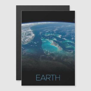 Outer Space, Cosmos, Solar System, Planet Earth Magnetic Invitation