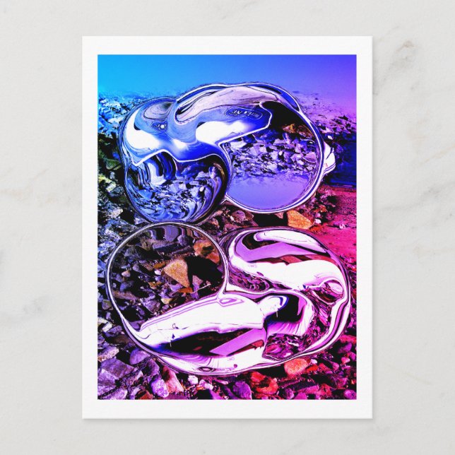Outer space debris art postcard (Front)