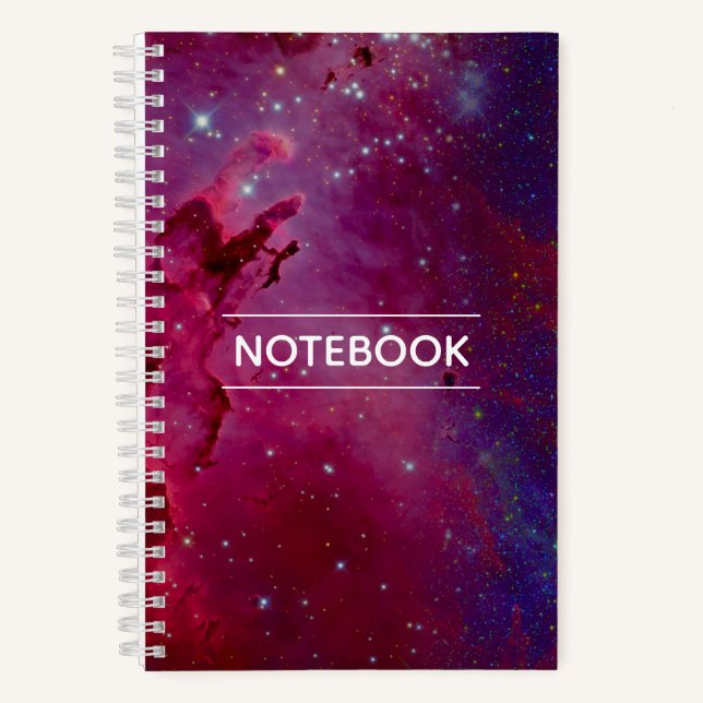 Outer Space Dust Cosmic Colourful Spiral Notebook (Front)