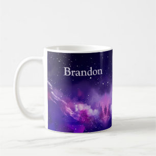 Outer Space Fantasy, Purple Sky Coffee Mug