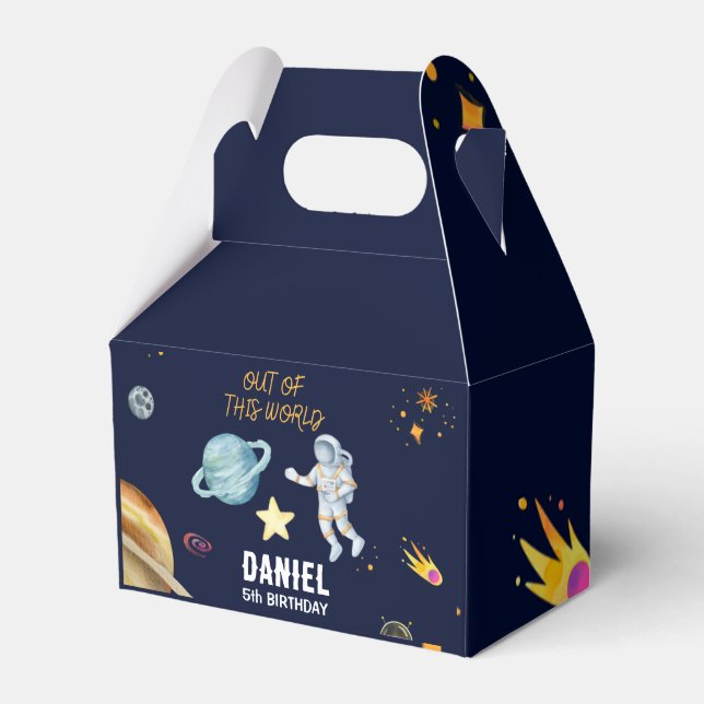Outer Space  Favour Box (Front Side)