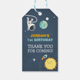 Outer Space Favour Tags Rocket Astronaut Party