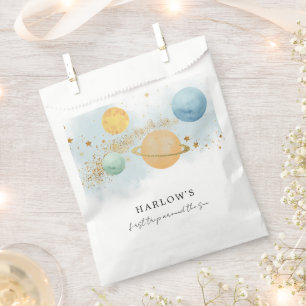 Outer Space First trip around the sun Party  Favour Bags