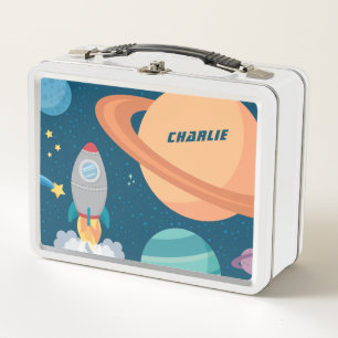 Outer Space Fun Metal Lunch Box