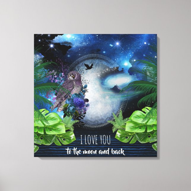 Outer Space Galaxy Canvas Print (Front)