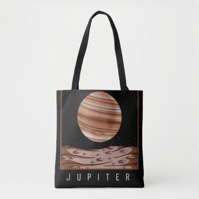 Outer Space Galaxy Fan Jupiter Planet Astronomy As Tote Bag (Front)