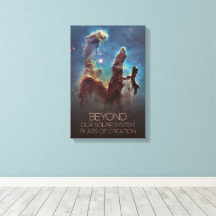 Outer Space, Galaxy, Milky Way, Pilars Of Creation Canvas Print
