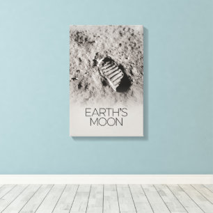 Outer Space, Galaxy, Solar System, Earth's Moon Canvas Print