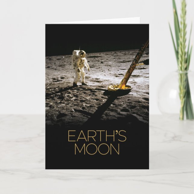 Outer Space, Galaxy, Solar System, Earth's Moon Card (Front)