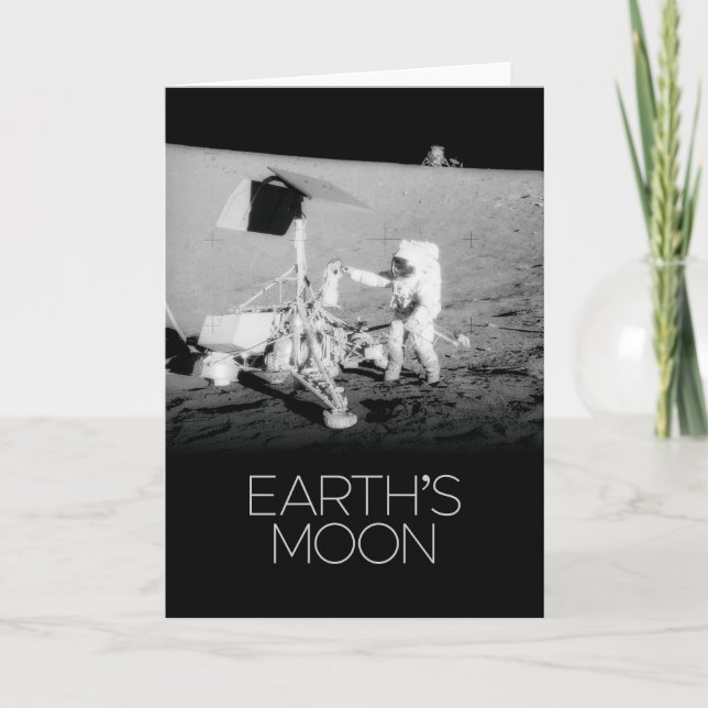 Outer Space, Galaxy, Solar System, Earth's Moon Card (Front)