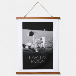 Outer Space, Galaxy, Solar System, Earth's Moon Hanging Tapestry