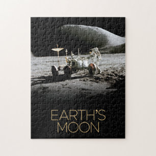 Outer Space, Galaxy, Solar System, Earth's Moon Jigsaw Puzzle