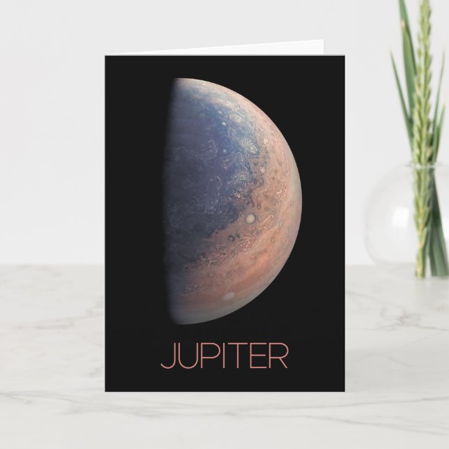 Outer Space, Galaxy, Solar System, Planet Jupiter Card (Front)