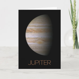 Outer Space, Galaxy, Solar System, Planet Jupiter Card