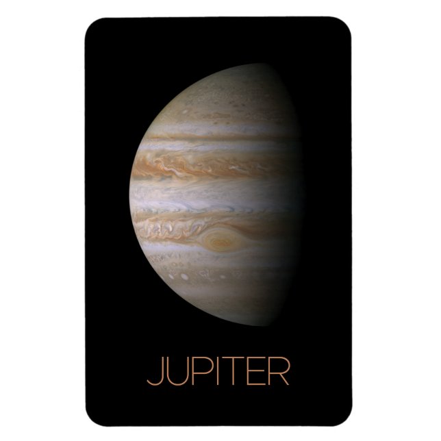 Outer Space, Galaxy, Solar System, Planet Jupiter Magnet (Vertical)