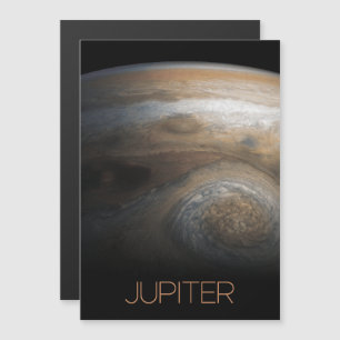 Outer Space, Galaxy, Solar System, Planet Jupiter Magnetic Invitation