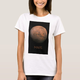Outer Space, Galaxy, Solar System, Planet Mars T-Shirt